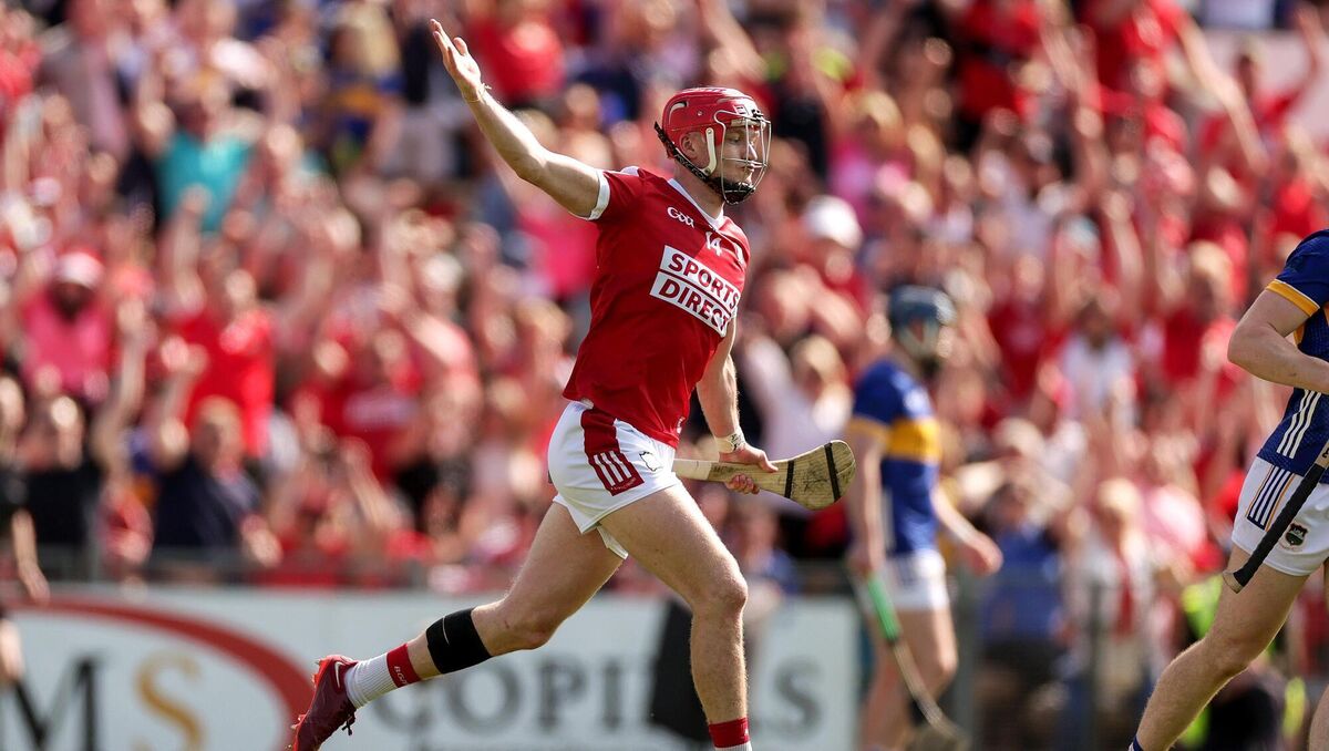Alan Connolly celebrates one of his three goals for Cork against Tipperary in last year's Munster SHC. Picture: Inpho/Laszlo Geczo Alan Connolly celebrates one of his three goals for Cork against Tipperary in last year's Munster SHC. Picture: Inpho/Laszlo Geczo