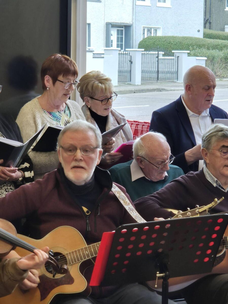 Members of the Club Ceoil Ballyphehane Ballad Group in action at Tory Top Library, where they entertained locals to celebrate Seachtain na Gaeilge. Pics: Club Ceoil Ballyphehane. Members of the Club Ceoil Ballyphehane Ballad Group in action at Tory Top Library, where they entertained locals to celebrate Seachtain na Gaeilge. Pics: Club Ceoil Ballyphehane.