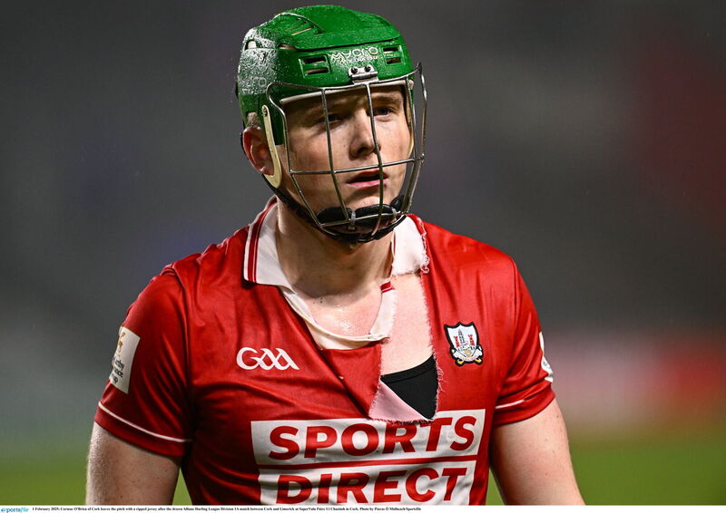 Cormac O'Brien is named at left half-back for Cork. Picture: Piaras Ó Mídheach/Sportsfile
