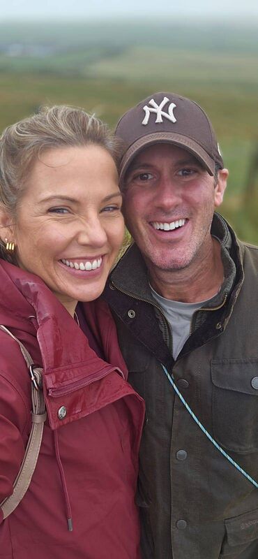 Emily and Chris O'Donoghue at the Giants Causeway in October of 2024. 