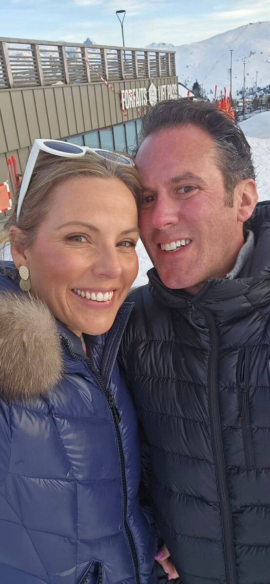 Emily and Chris O'Donoghue on a ski holiday in France in February of 2025. Emily and Chris O'Donoghue on a ski holiday in France in February of 2025.