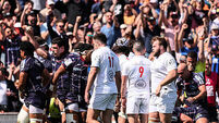 Maxime Lamothe scores his side's fifth try 6/4/2025