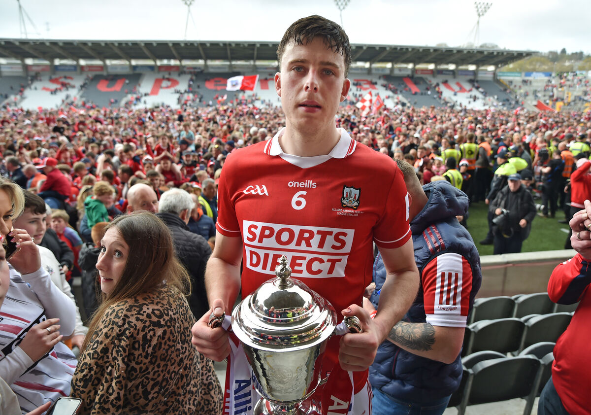 Cork captain Robert Downey after defeating Tipperary in the Allianz Hurling league final division 1A at SuperValu Páirc Uí Chaoimh. Picture: Eddie O'Hare Cork captain Robert Downey after defeating Tipperary in the Allianz Hurling league final division 1A at SuperValu Páirc Uí Chaoimh. Picture: Eddie O'Hare