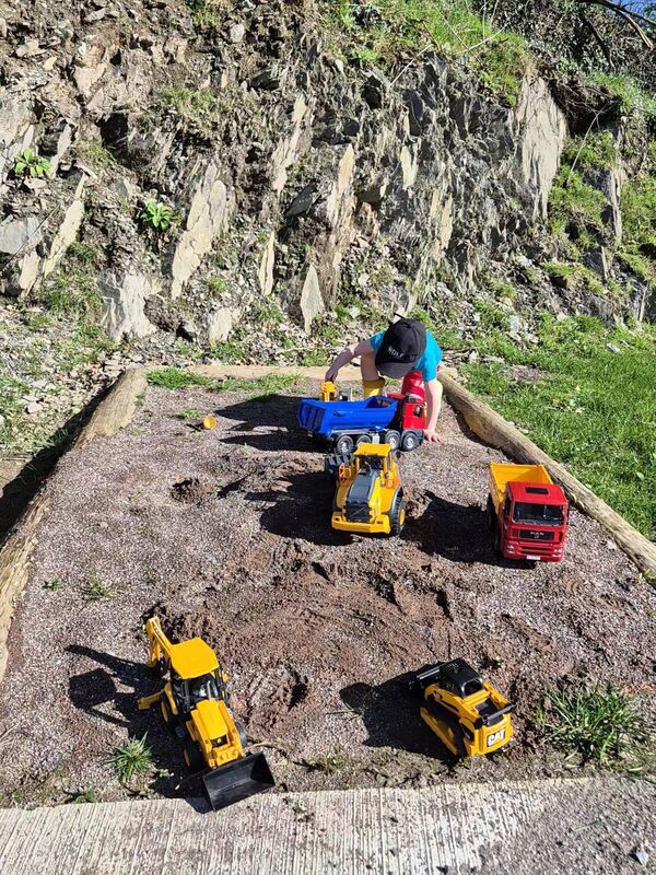 'After we were outside for nearly three hours, Ricky announced he was finished and that he was going to rinse off his toys and take them back inside.'