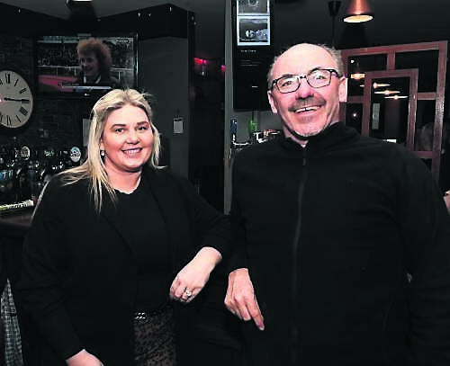 Laura Power and Conor Quinlan at Quinlan’s Bar, Blackpool, Cork.	Picture: Larry Cummins
                    