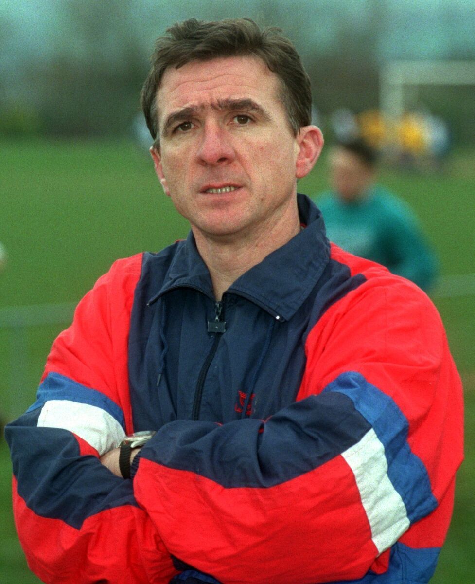 Fergus McDaid, manager of College Corinthians, Cork who play Cherry Orchard in next Sunday's F.A.I. Intermediate Cup Final. Picture Denis Minihane.