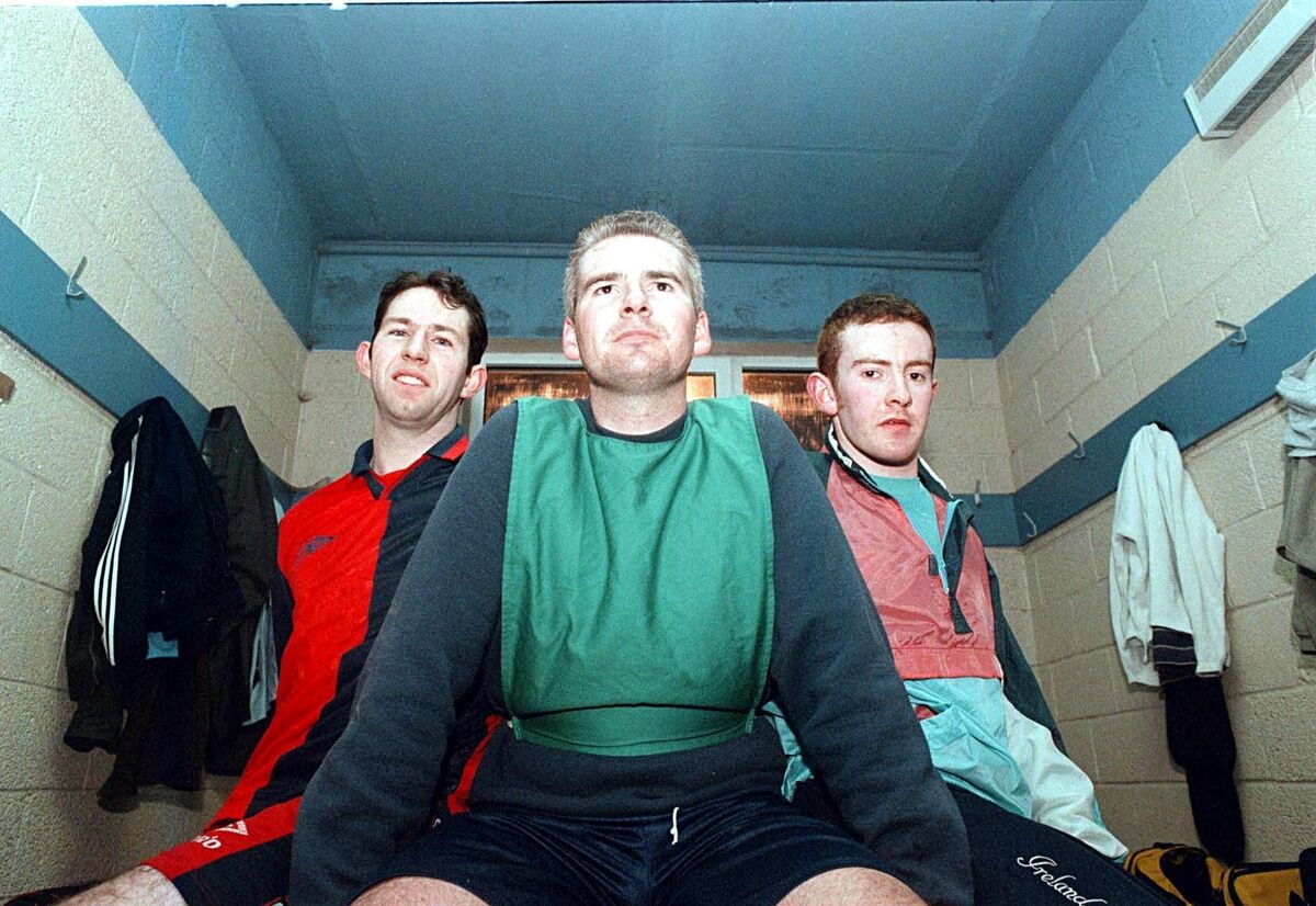 David Ahern, Aidan Moloney and Kieran O'Connor ahead of the FAI Intermediate Cup final