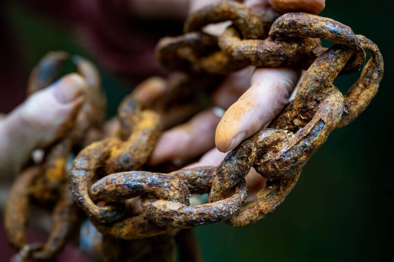 Salvaged and washed up objects inspire the work of Kim Roberts. Picture: Chani Anderson Salvaged and washed up objects inspire the work of Kim Roberts. Picture: Chani Anderson