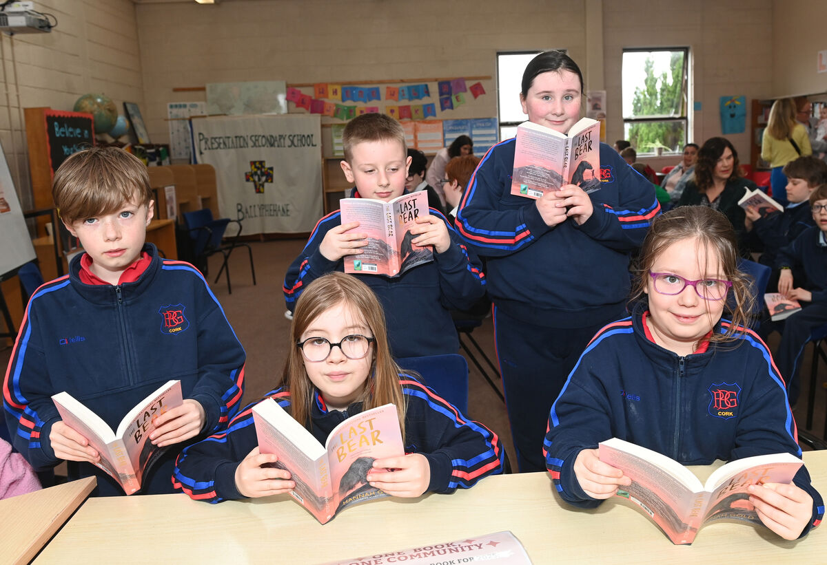 Charlie, Jackson, and Ava with, front, Kincso and Moira from Greenmount NS at the launch. Charlie, Jackson, and Ava with, front, Kincso and Moira from Greenmount NS at the launch.