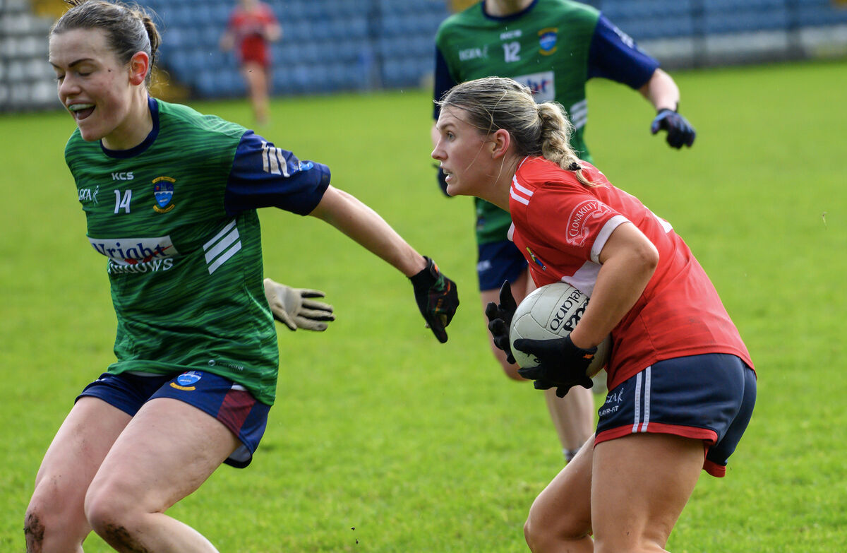 Cork's Róisin Ní Chorcora takes on Westmeath's Grainne Byrne. She has been outstanding for Cork so far this season. Picture Dan Linehan