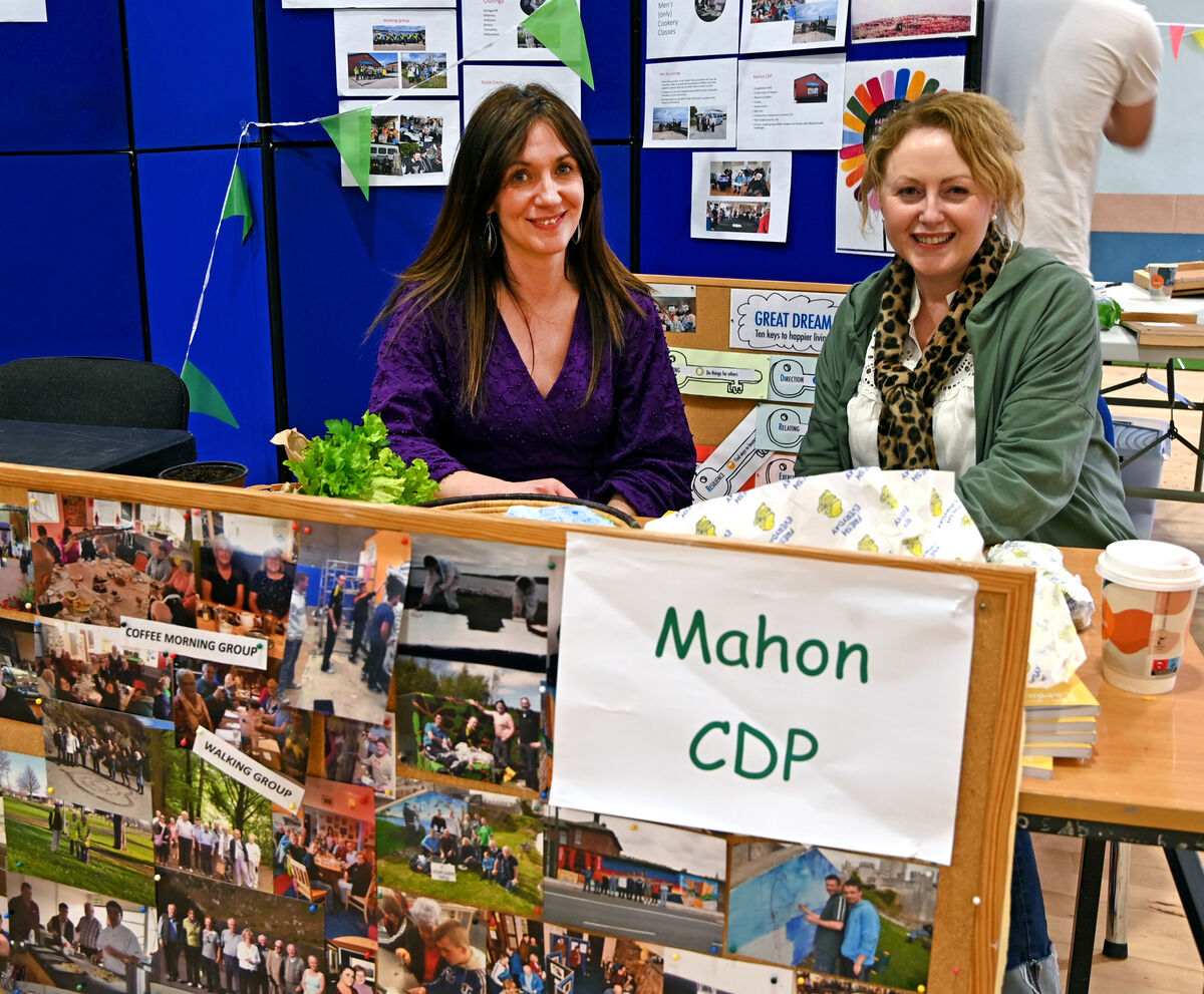  Lynda Wakefield and Yvonne O'Brien Mahon CDP at the Mahon Community learning Expo at the community centre . Picture: Eddie O'Hare