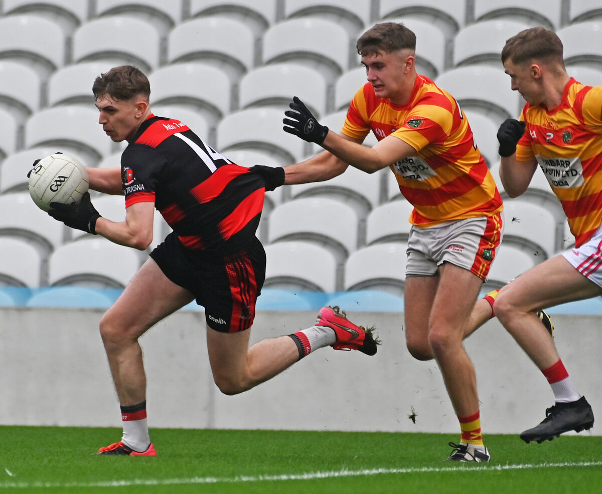 Newmarket's Ryan O'Keeffe is held by Newcestown's Joe Kenneally during the SAFC semi-final in 2023. Picture: Eddie O'Hare Newmarket's Ryan O'Keeffe is held by Newcestown's Joe Kenneally during the SAFC semi-final in 2023. Picture: Eddie O'Hare