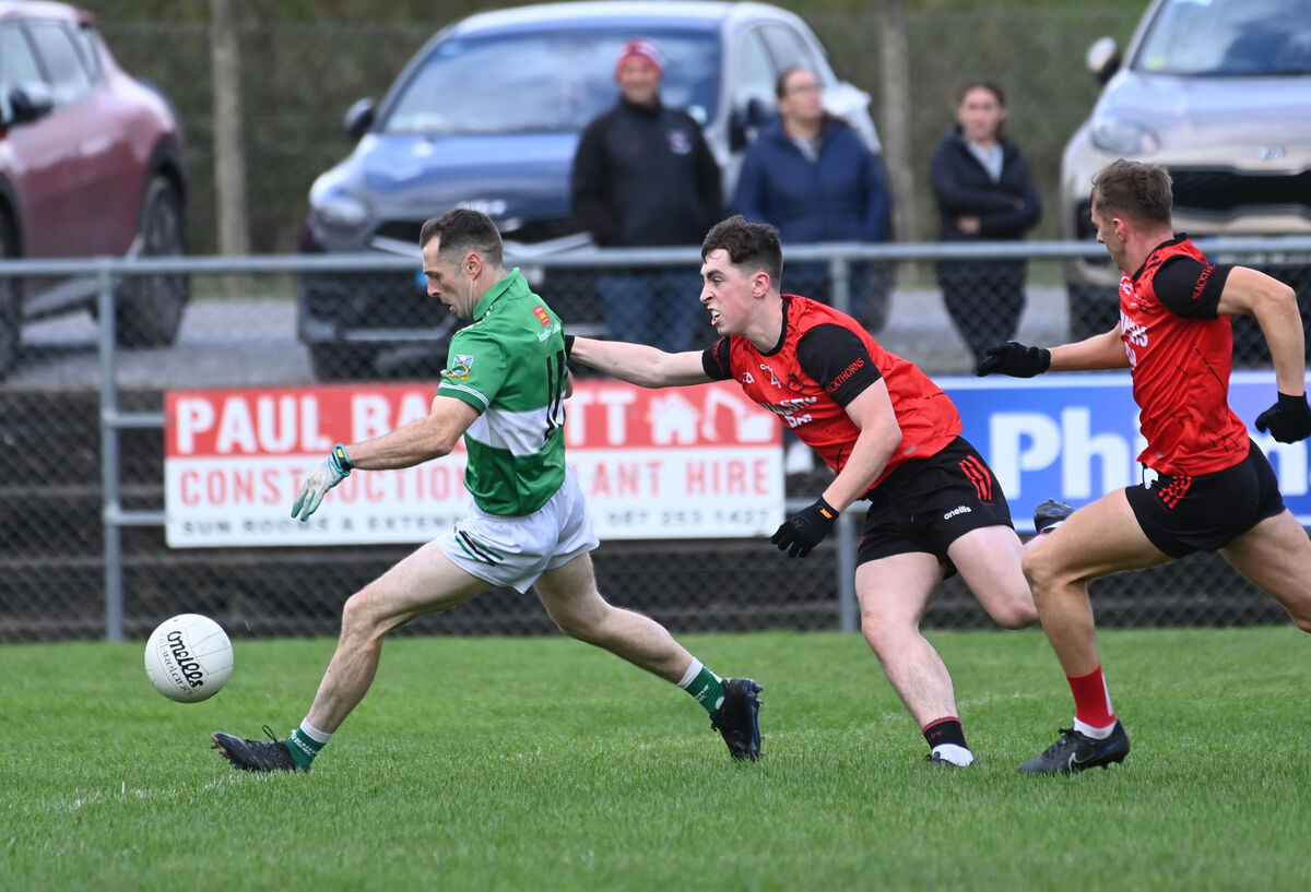 Gabriel Rangers' Gerald O'Callaghan is fouled by defender Eoghan Geary of Mitchelstown last year. Picture: Larry Cummins Gabriel Rangers' Gerald O'Callaghan is fouled by defender Eoghan Geary of Mitchelstown last year. Picture: Larry Cummins