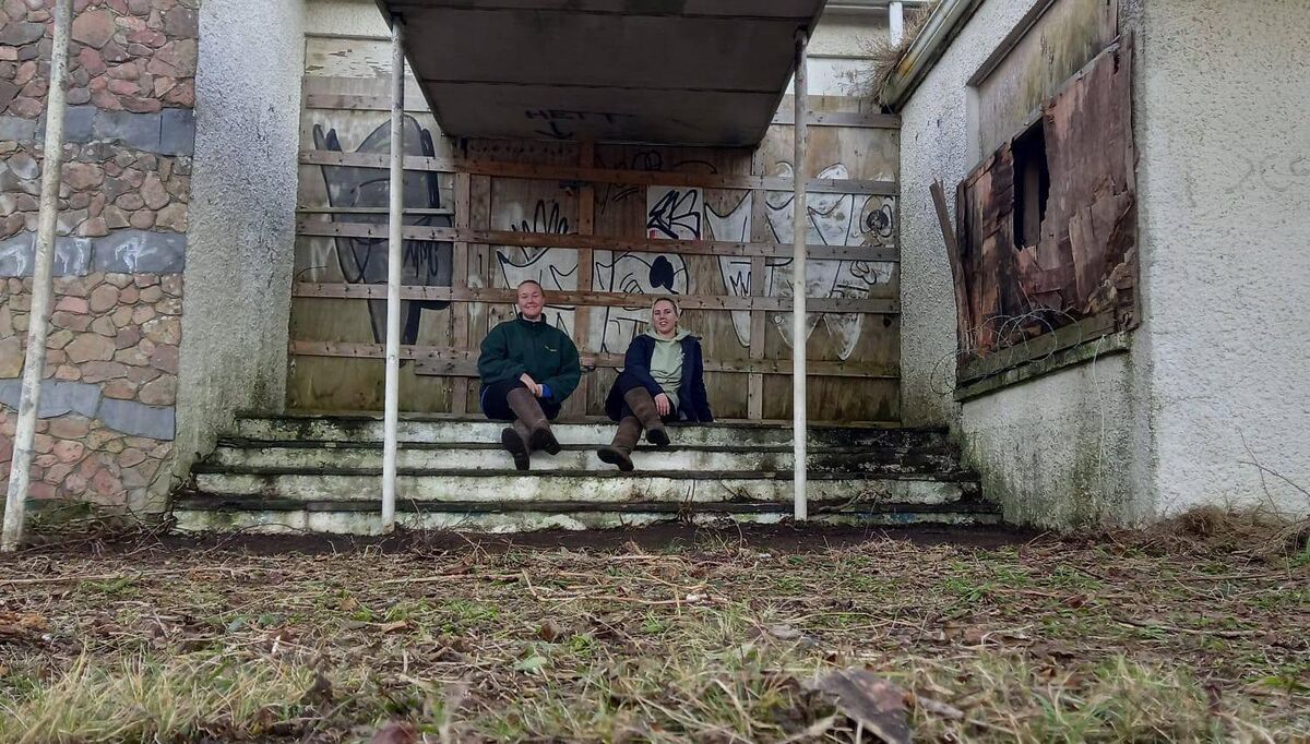 Aislinn and Nicole O’Shea first started renovating the former Owenahincha Hotel back in 2023. Aislinn and Nicole O’Shea first started renovating the former Owenahincha Hotel back in 2023.