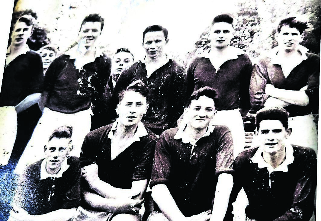 SPORTING PROWESS: Cormac Gallagher, top row, second from left, during his days as a Gaelic footballer. SPORTING PROWESS: Cormac Gallagher, top row, second from left, during his days as a Gaelic footballer.