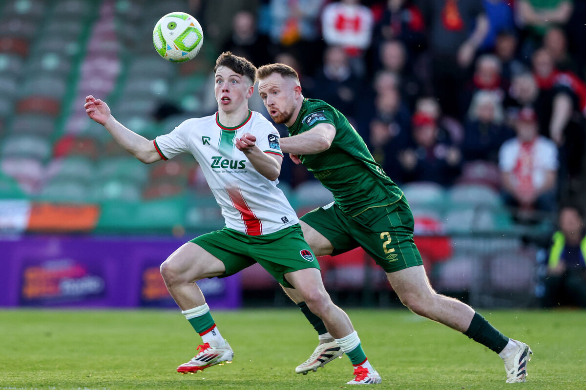 Cork City's Cathal O'Sullivan taking on St Pat's Sean Hoare. Picture: INPHO/Ben Brady Cork City's Cathal O'Sullivan taking on St Pat's Sean Hoare. Picture: INPHO/Ben Brady