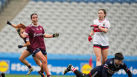 Roisin Leonard celebrates her goal 12/4/2025