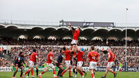 Peter O'Mahony competes for a lineout 12/4/2025