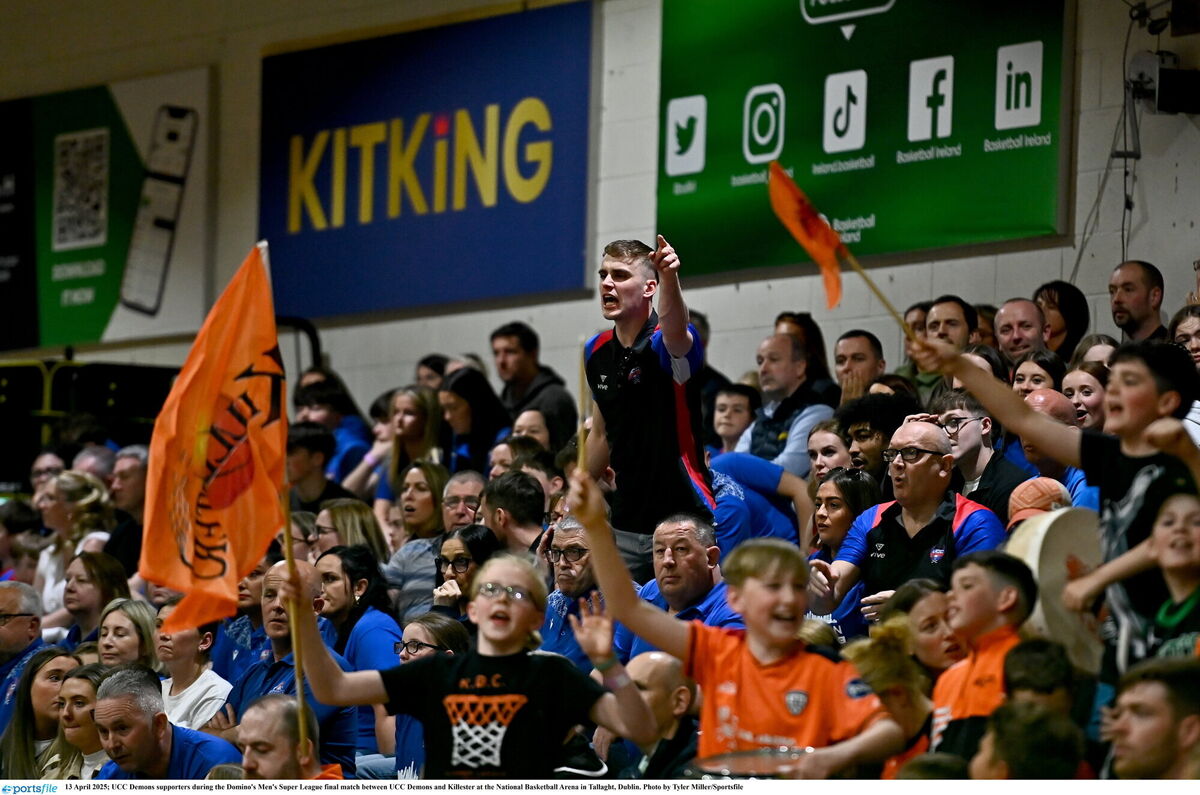 UCC Demons supporters urging on their side. Picture: Tyler Miller/Sportsfile UCC Demons supporters urging on their side. Picture: Tyler Miller/Sportsfile