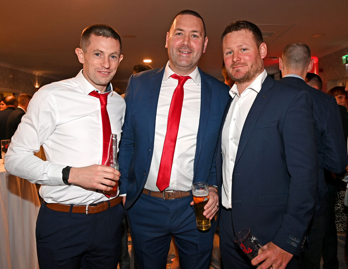 Dan O'Riordan, Pat O'Leary and Aidan Barry at the Watergrasshill victory dinner. Picture: Eddie O'Hare Dan O'Riordan, Pat O'Leary and Aidan Barry at the Watergrasshill victory dinner. Picture: Eddie O'Hare