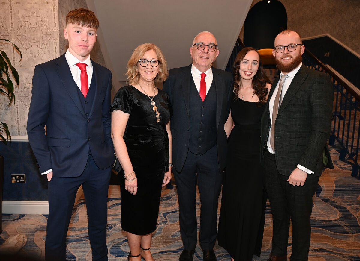 Ciarán Linehan, Liz and Dan Linehan, Emma Murphy and Cormac Linehan at the Watergrasshill victory dinner. Picture: Eddie O'Hare Ciarán Linehan, Liz and Dan Linehan, Emma Murphy and Cormac Linehan at the Watergrasshill victory dinner. Picture: Eddie O'Hare