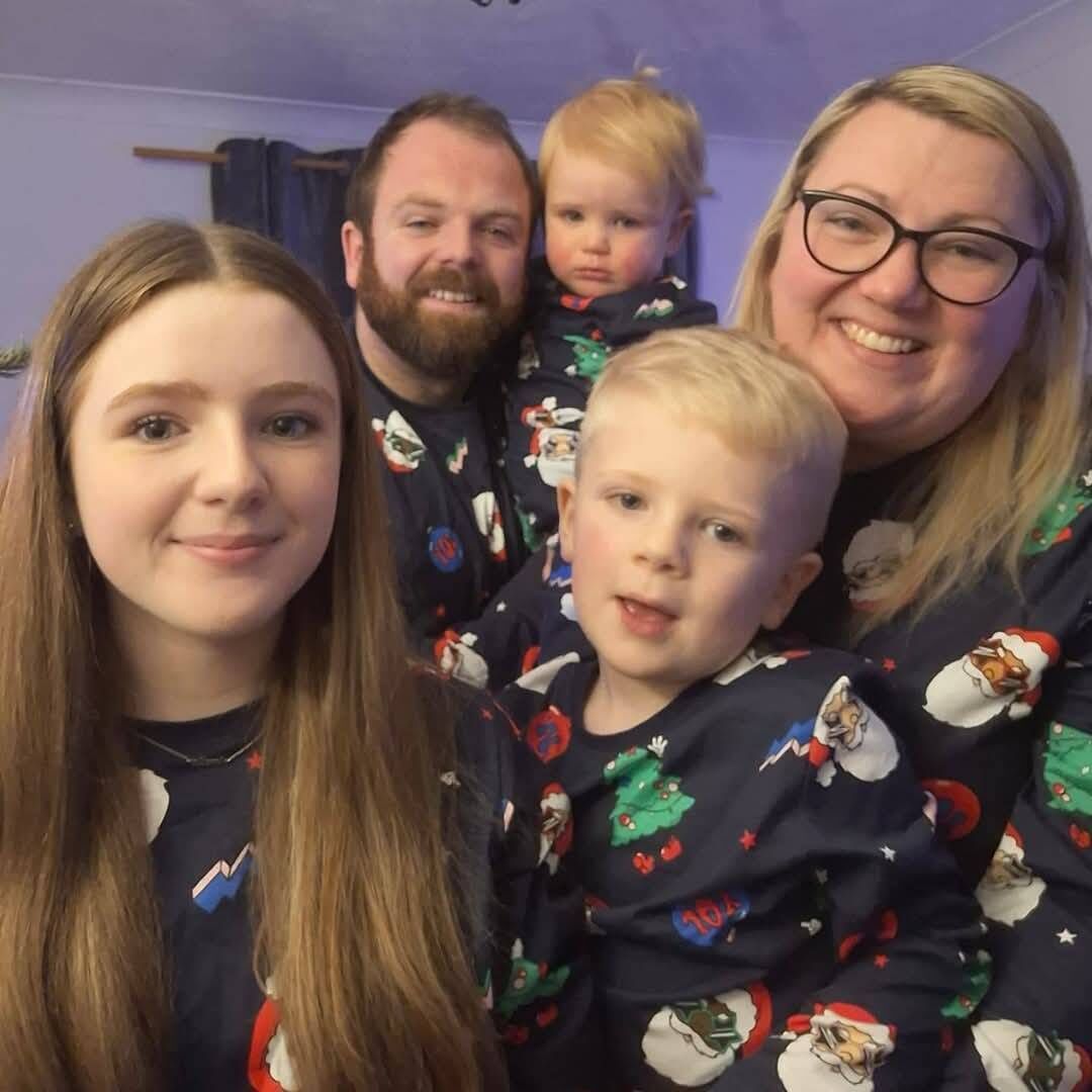 Natalie and Stephen Bruton pictured with their three children, Amelia (13), Elijah (5) and Archie (2) in December of 2024. Natalie and Stephen Bruton pictured with their three children, Amelia (13), Elijah (5) and Archie (2) in December of 2024.