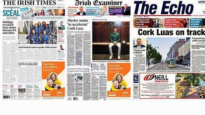 What the papers say: Tuesday's front pages What the papers say: Tuesday's front pages