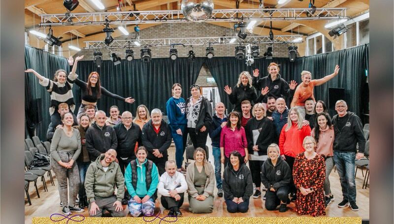 Centre: Hayley and Julie with participants from the 2024 Strictly Cobh Dancing event. Centre: Hayley and Julie with participants from the 2024 Strictly Cobh Dancing event.