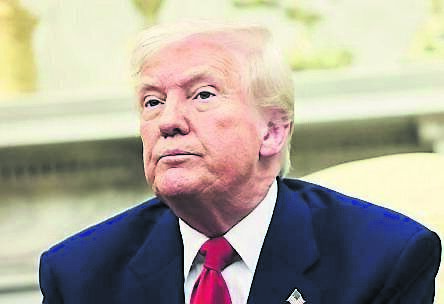 Níl Gaeilge ag Donald Trump. 	Picture: AP
                    