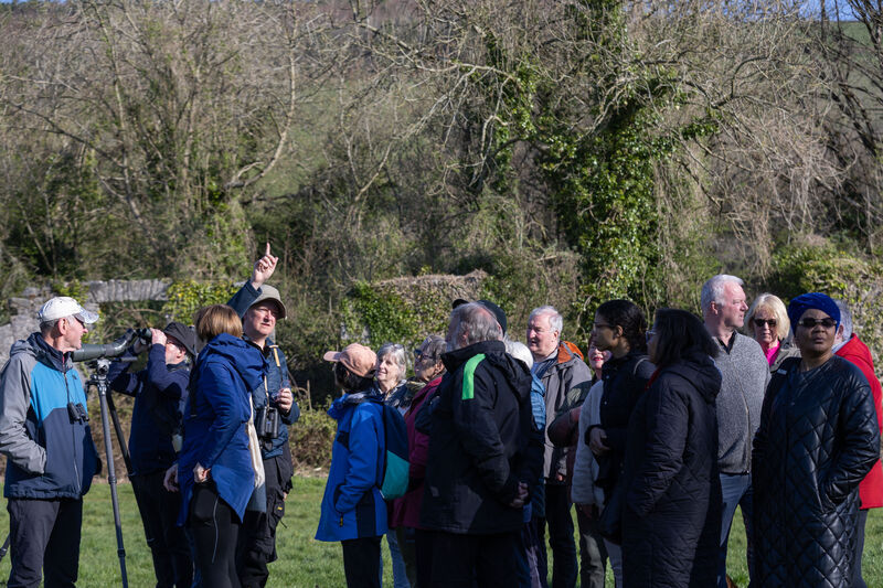 Ornithologist Noel Linehan hosting the Birds of Ballincollig Regional Park walking tour for the Cork Life Long Learning Festival. Photo: Darragh Kane Ornithologist Noel Linehan hosting the Birds of Ballincollig Regional Park walking tour for the Cork Life Long Learning Festival. Photo: Darragh Kane