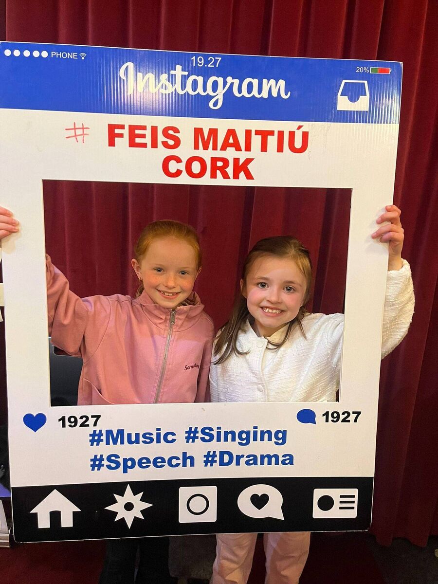 Amelia Ni Mhairtin and Elodie Casserly from Suzanne Jones Drama School at the festival. Amelia Ni Mhairtin and Elodie Casserly from Suzanne Jones Drama School at the festival.