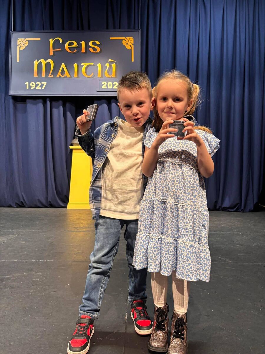Clara and Bobby Cooney from Shevaun Hogan Drama who were recognised at this year’s Feis. Clara and Bobby Cooney from Shevaun Hogan Drama who were recognised at this year’s Feis.