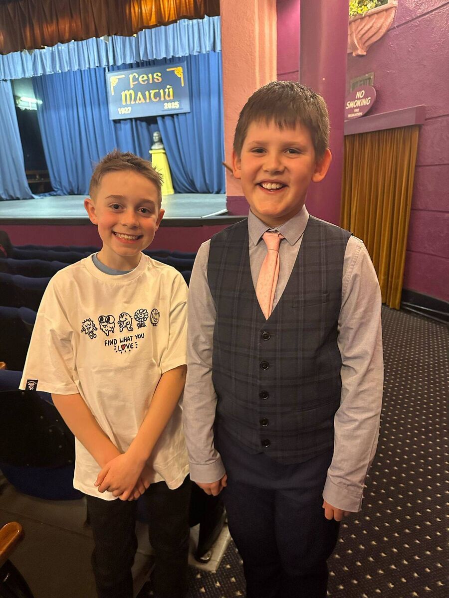 Johnny Carroll and Emmet O'Driscoll Suzanne Jones Drama Studio who take part in the festival. Johnny Carroll and Emmet O'Driscoll Suzanne Jones Drama Studio who take part in the festival.