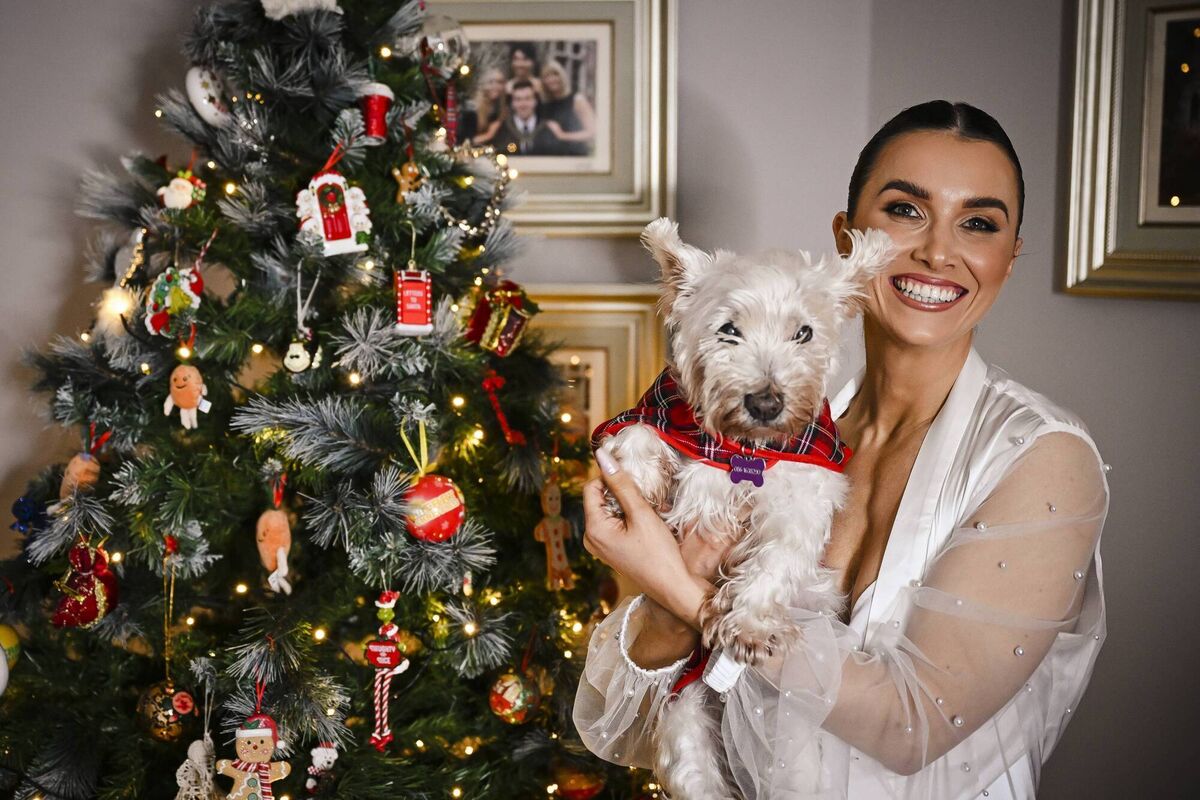 Karen said she won't forget the experience of getting ready at home before the wedding. She is pictured here with her 17-year-old Westie, Molly. Karen said she won't forget the experience of getting ready at home before the wedding. She is pictured here with her 17-year-old Westie, Molly.