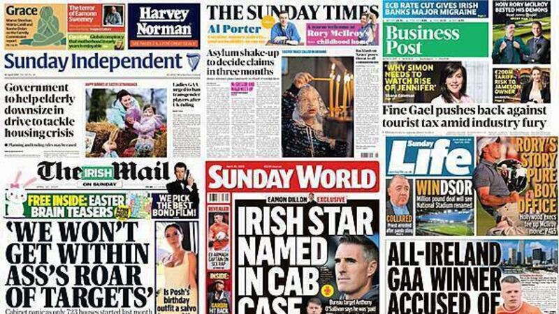 What the papers say: Sunday's front pages What the papers say: Sunday's front pages