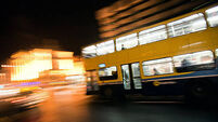 Double decker bus Dublin Ireland