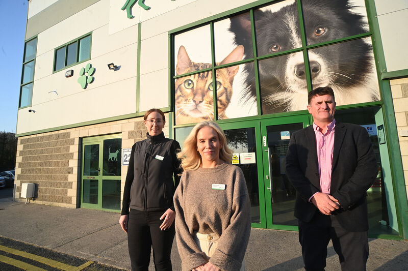 Ruth O’Flaherty, clinical director; Karen Donnelly, practice director; and Tom Conway, clinical director, at Sunbeam Veterinary Hospital, Northpoint Business Park, Cork. Picture: Larry Cummins