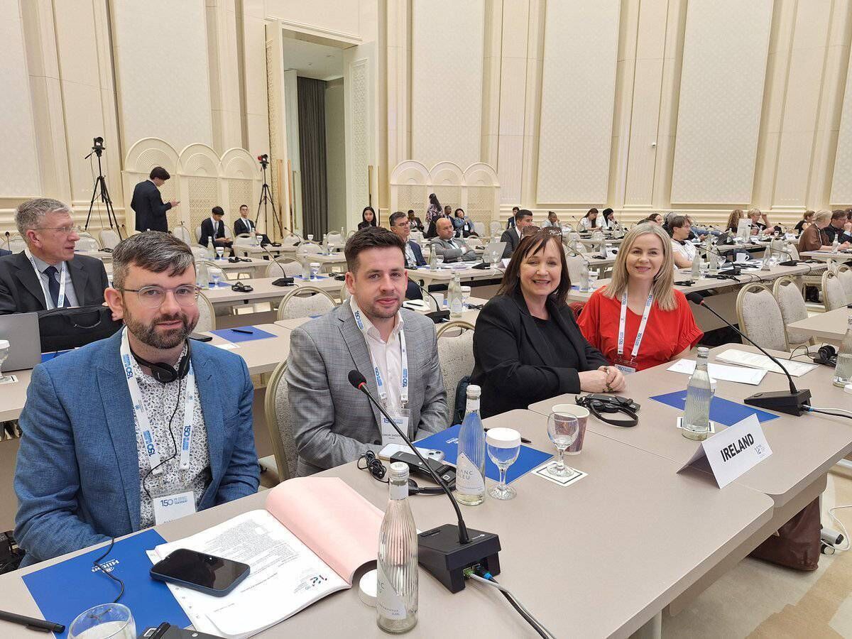 Pádraig Rice and the Irish delegation at the Inter-Parliamentary Union assembly in Uzbekistan. Pádraig Rice and the Irish delegation at the Inter-Parliamentary Union assembly in Uzbekistan.
