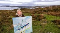 When art and weather collide; The journey of an exhibition from Island to Mainland.

Sherkin Island based artist Majella O’Neill