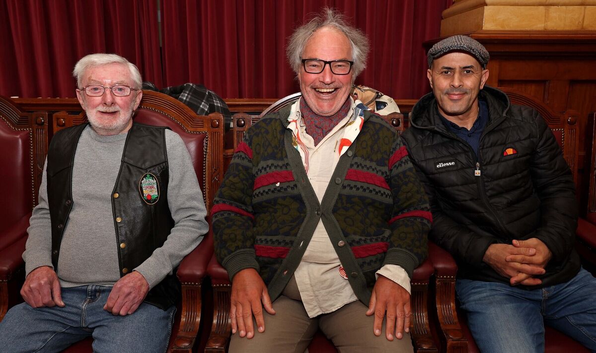  John Harrington, Michael Burnett and Brahim Aouad.Picture: Jim Coughlan.