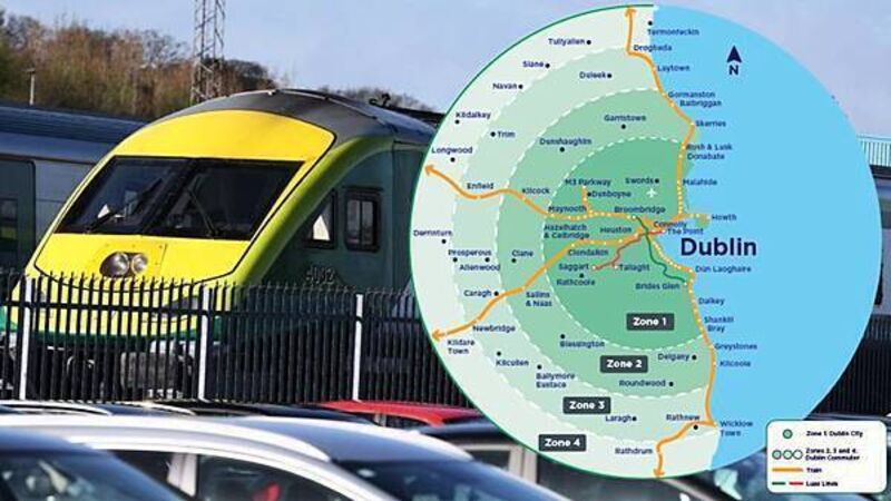 Major changes to Irish Rail fares and new ‘commuter zone’ to take effect from Monday