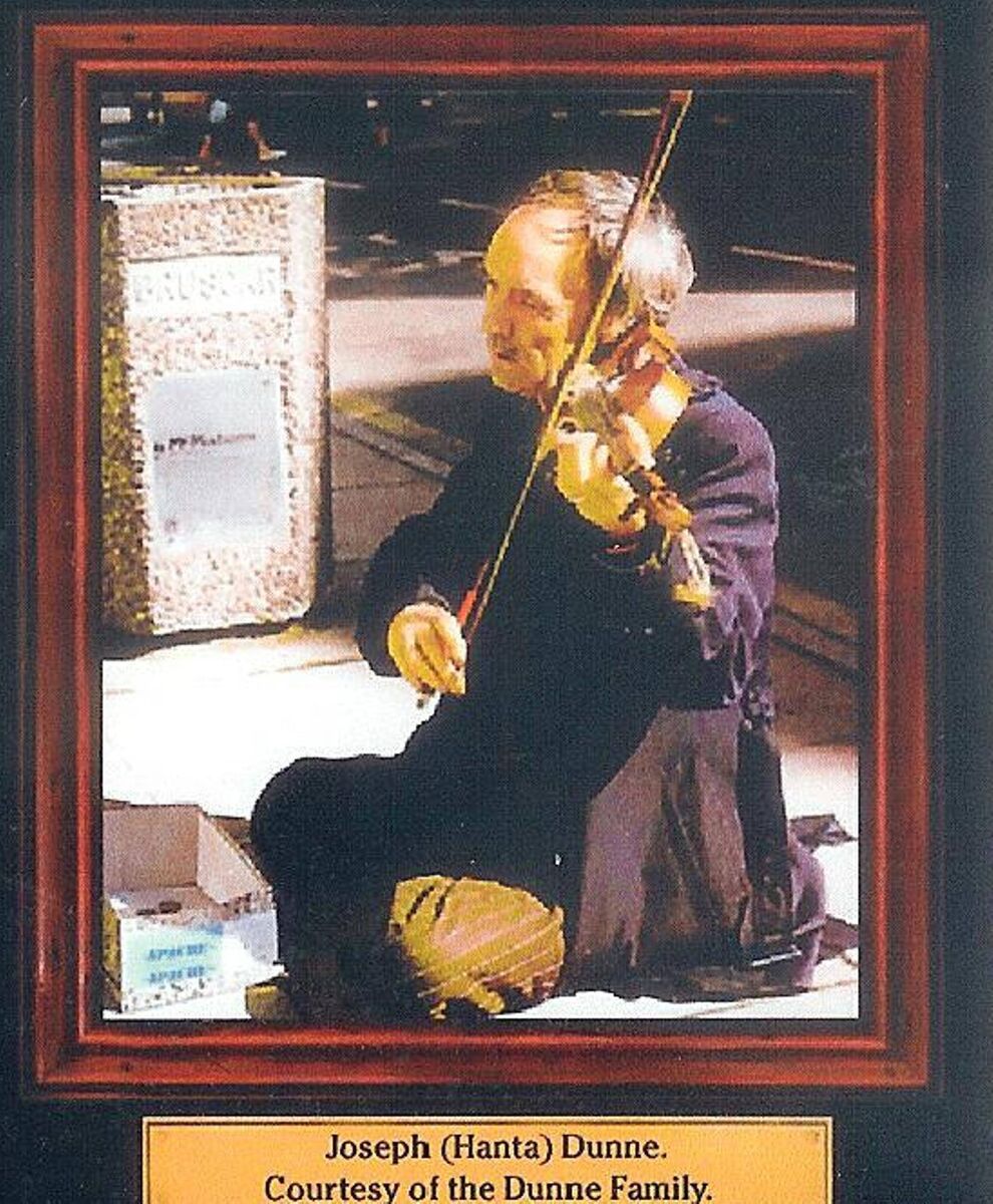 Joseph (Hanta) Dunne, who did not uproot to live in Cork, was a gifted fiddle player.
