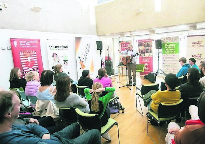 John Spillane performing an intimate concert at Hollyhill Library. Picture: Fionn Mulvey
John Spillane performing an intimate concert at Hollyhill Library. Picture: Fionn Mulvey