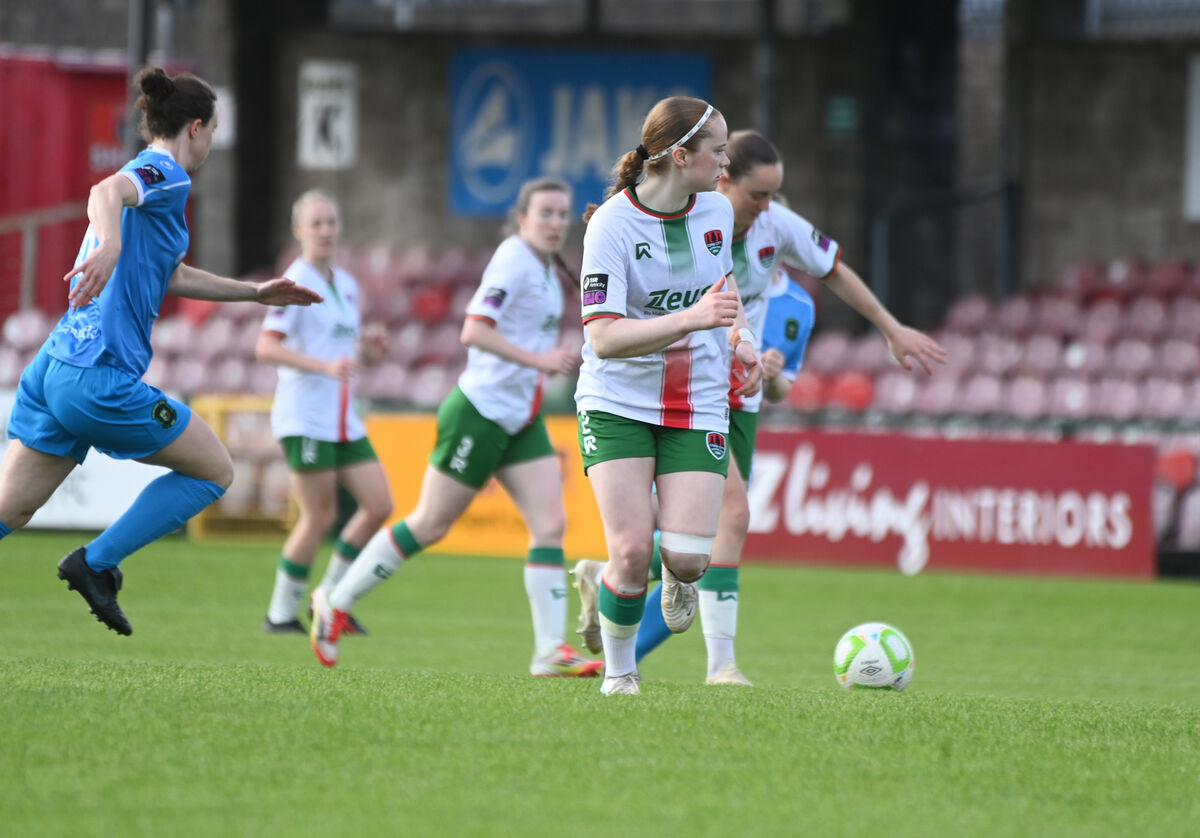 Fiana Bradley on the move against Peamount. Picture: Larry Cummins