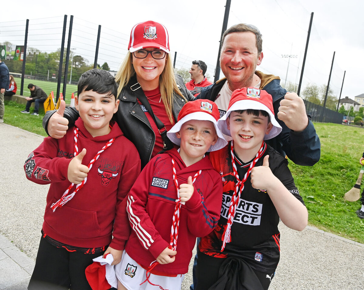 Laura, Lucas and Joe Ward from Dromina and Noah Peyton and Shay Peyton-Jordan from Shanakiel. Picture: Eddie O'Hare Laura, Lucas and Joe Ward from Dromina and Noah Peyton and Shay Peyton-Jordan from Shanakiel. Picture: Eddie O'Hare