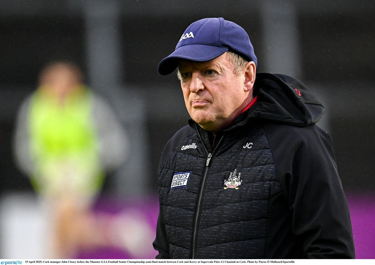 Cork manager John Cleary. Picture: Piaras Ó Mídheach/Sportsfile