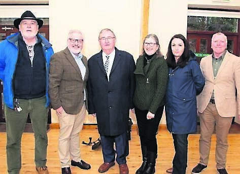 Denis Fitzpatrick, Ken O’Flynn TD, Cllr Noel O’Flynn, Blackpool Community Centre chair Louise Jordan, Karen Duke, and Tony Holton at the switching on of the new floodlights at Blackpool Community Centre.	Picture: Howard Crowdy
                    
