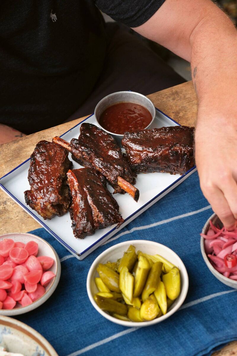 Tom Kerridge's smoky short rib. Picture: Cristian Barnett/PA Tom Kerridge's smoky short rib. Picture: Cristian Barnett/PA