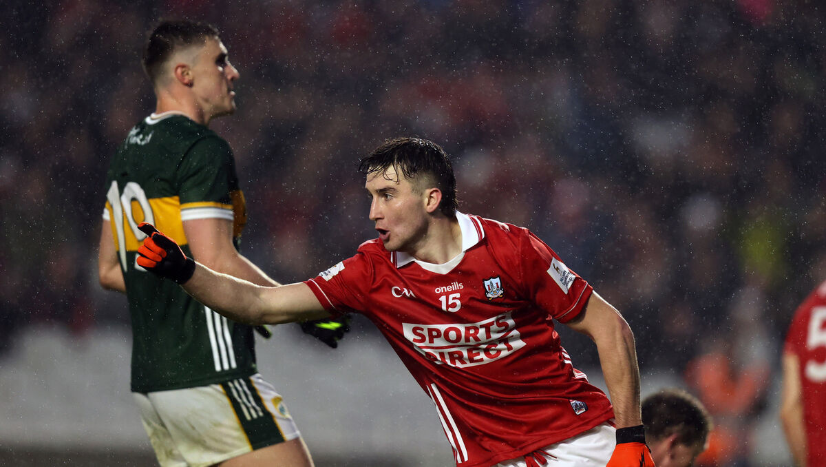 Cork's Chris Óg Jones celebrates scoring a goal against Kerry. Picture: INPHO/Bryan Keane Cork's Chris Óg Jones celebrates scoring a goal against Kerry. Picture: INPHO/Bryan Keane