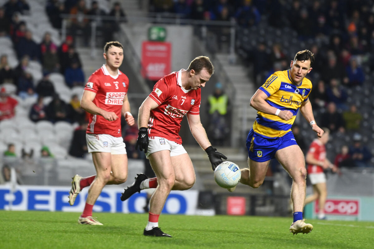 Matty Taylor with possession for Cork against Roscommon this season. Picture: Larry Cummins Matty Taylor with possession for Cork against Roscommon this season. Picture: Larry Cummins